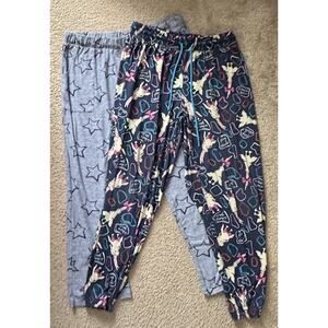 Lucky Brand Ladies' Straight Leg Lounge & Briefly Stated Hey There” Pants Medium